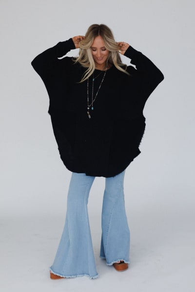 The Nest Nothing Better Contrast Top in Black from Three Bird Nest