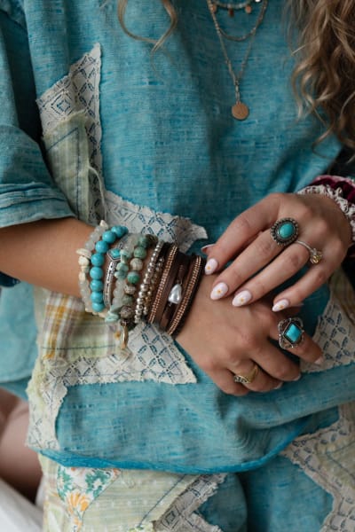 But Make It Boho 3 Piece Jewelry Bundle in Wine from Three Bird Nest
