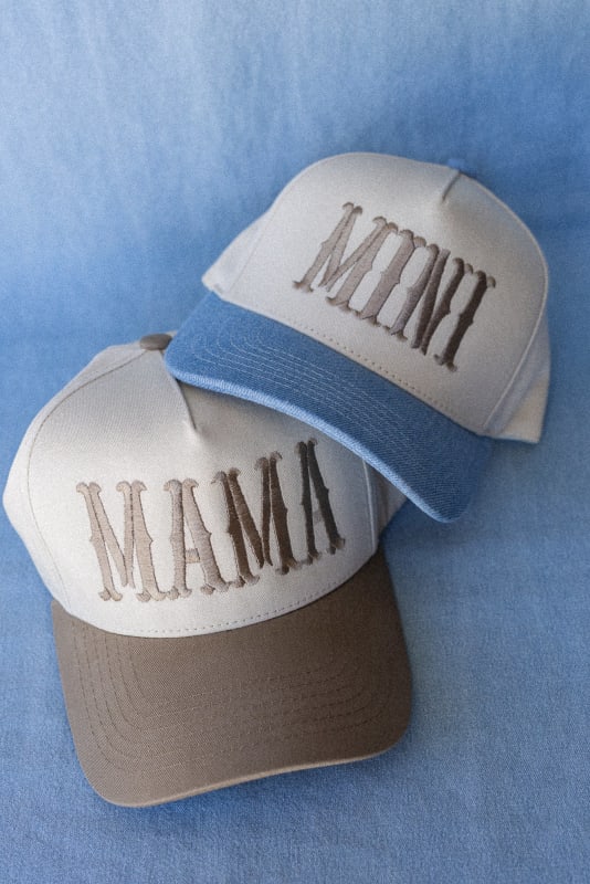 Mama & Mini Baseball Hat Bundle in Beige from 3BN