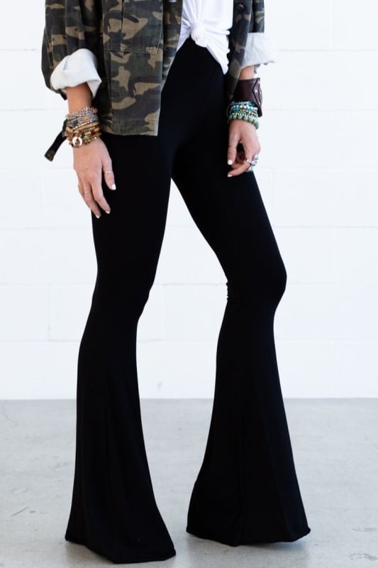 flare pants from Bohemian Embrace 3 Piece Bundle in Black from 3BN