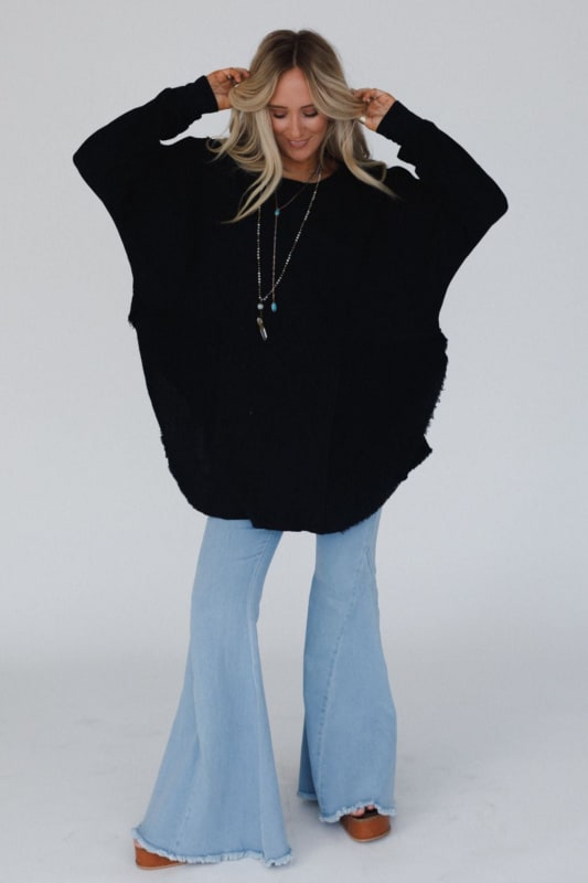 The Nest Nothing Better Contrast Top in Black from Three Bird Nest