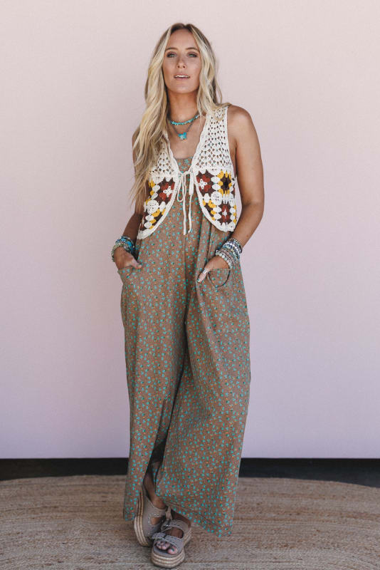 Whimsy Wildflower 2 Piece Boho Bundle in Mocha from Three Bird Nest