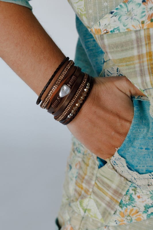 But Make It Boho 3 Piece Jewelry Bundle in Wine from Three Bird Nest
