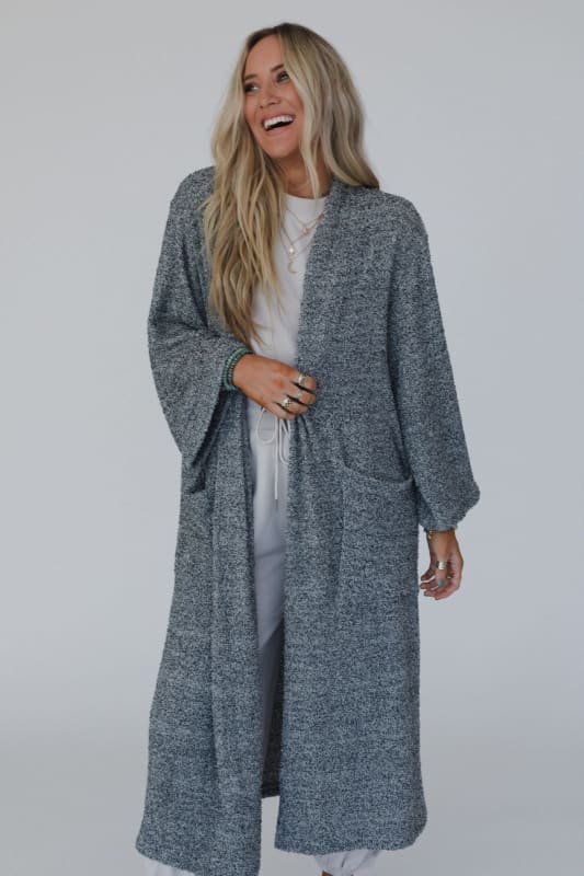 The Nest Moonlight Hug Cardigan in Black from Three Bird Nest