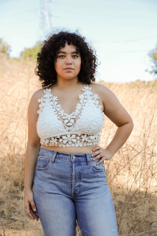 Dainty Daisy Crochet Bralette - White | Intimates - Three Bird Nest