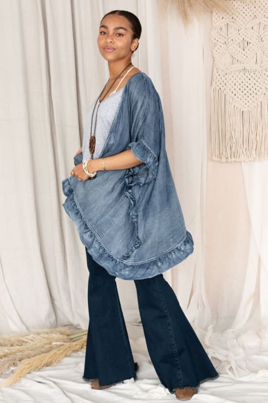 3BN Robbie Denim Jacket - Blue | Denim - Three Bird Nest