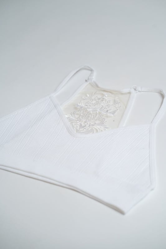 Tattoo Bralette - White | CORE - Three Bird Nest