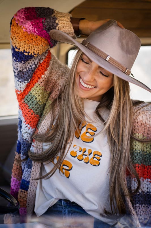 Wrapped up in Color Knit Cardigan in Cream from Three Bird Nest
