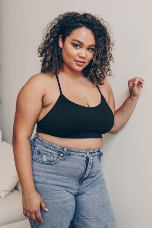 Tattoo Bralette - Black | CORE - Three Bird Nest