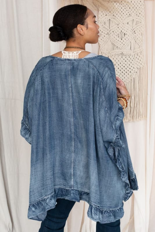 3BN Robbie Denim Jacket - Blue | Denim - Three Bird Nest
