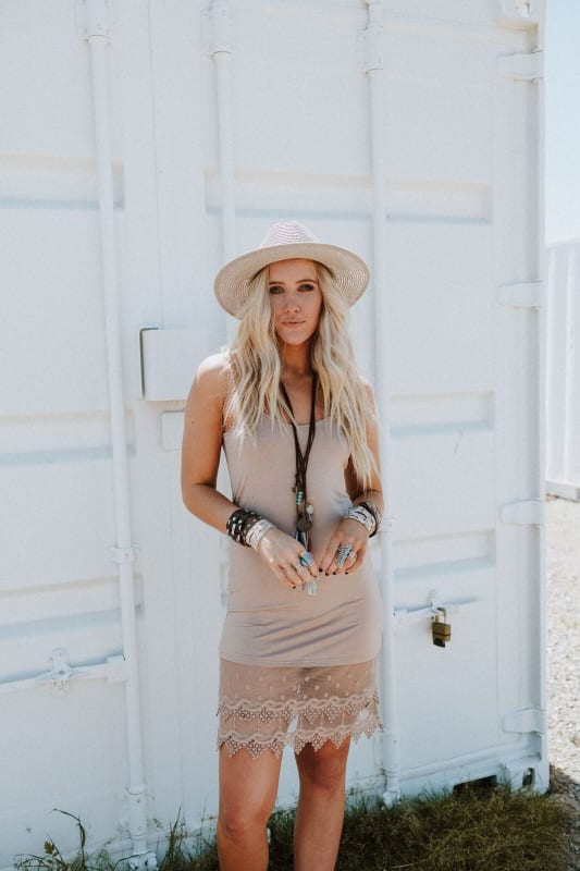 Layering Love Lace Slips - Mocha - Three Bird Nest
