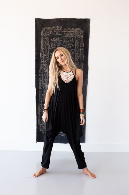 3BN The Perfect Harem Jumpsuit - Black | CORE - Three Bird Nest