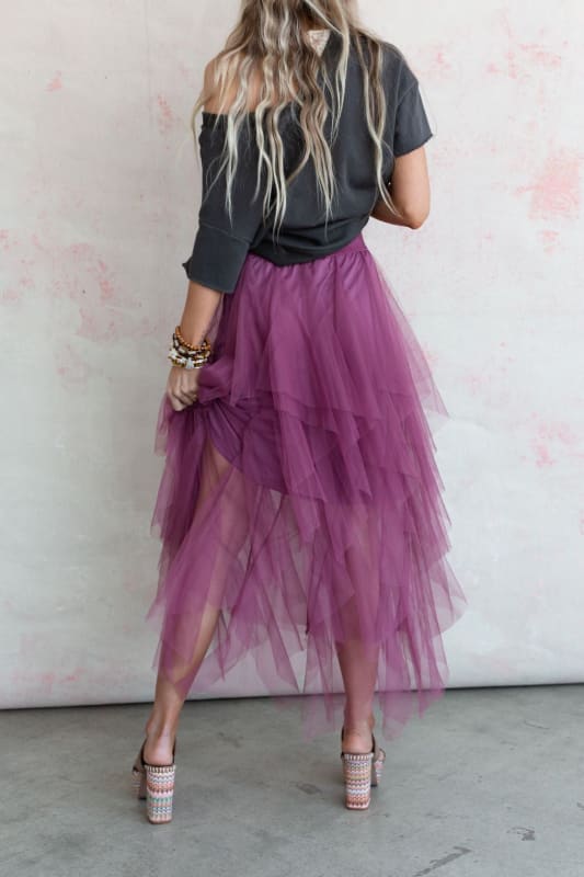 Boho Ballerina Skirt - Mauve | Bottoms - Three Bird Nest