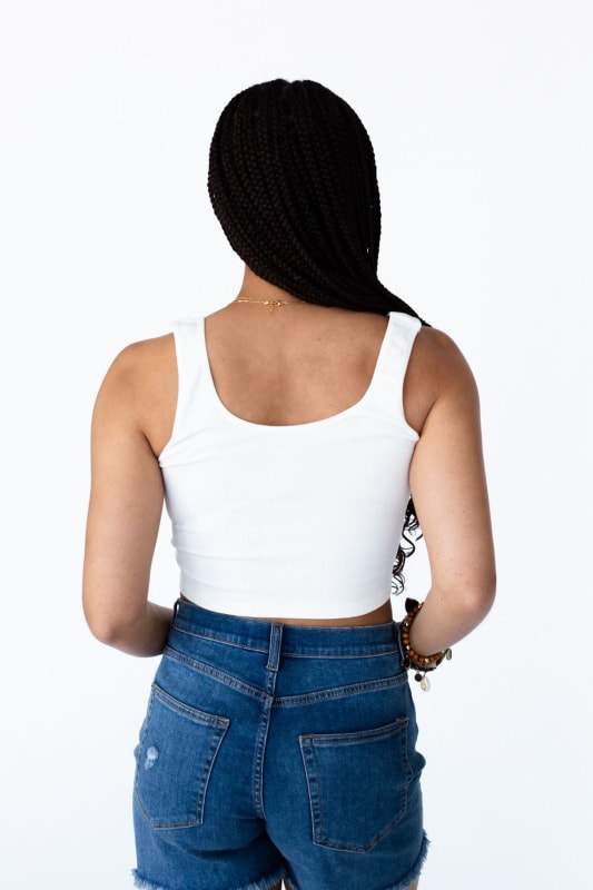 Hook It Up Ribbed Brami - Ivory | Intimates - Three Bird Nest