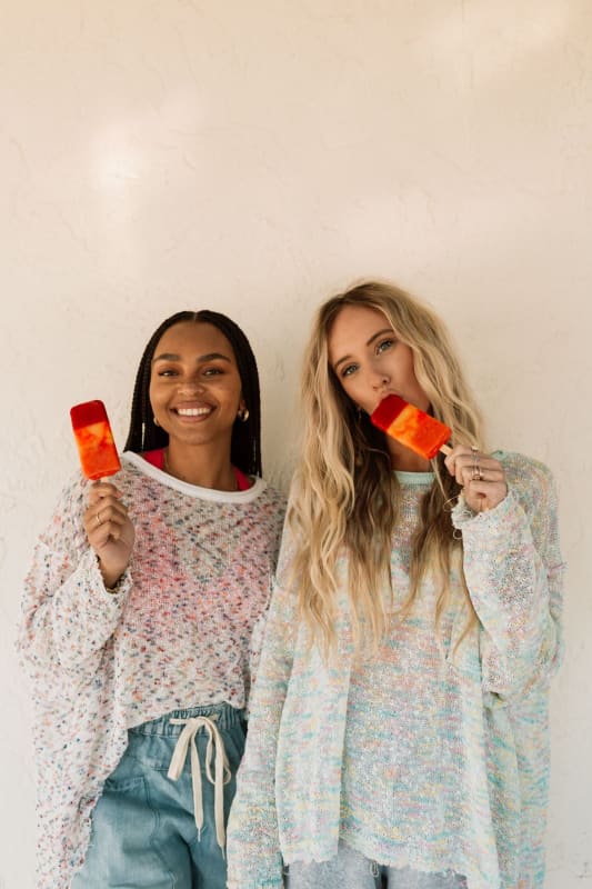 Speckled Beauty Pullover Sweater - White | Sweaters - Three Bird Nest